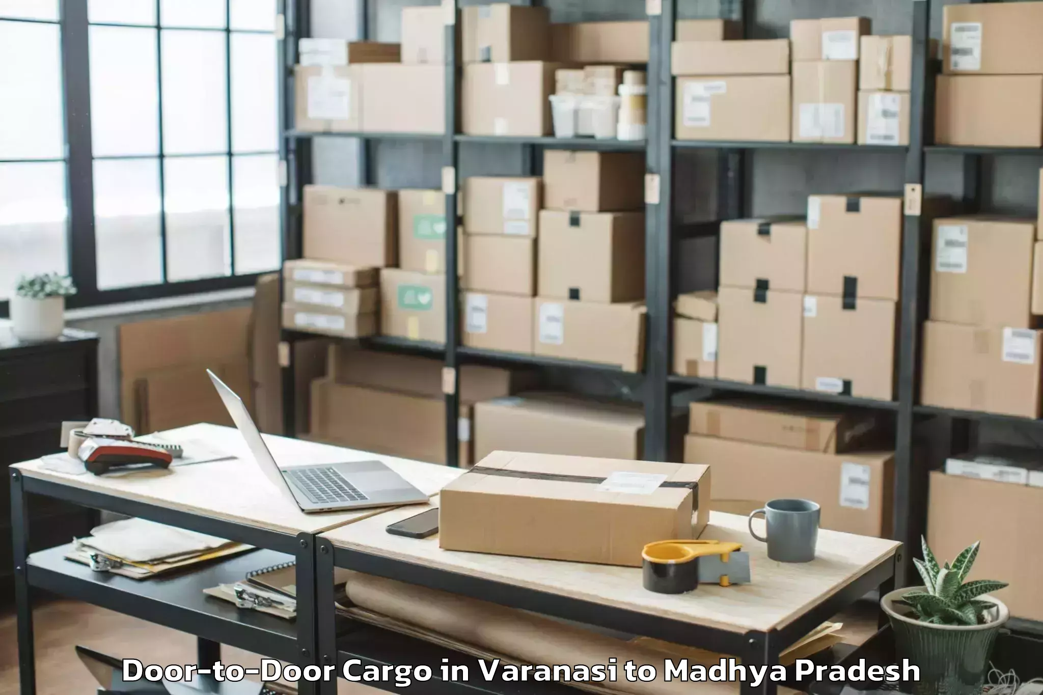 Book Varanasi to Shahgarh Door To Door Cargo Online